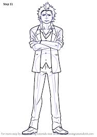 Step By Step How To Draw Ryuji Suguro From Ao No Exorcist Drawingtutorials101 Com Ao No Exorcist Drawings Draw