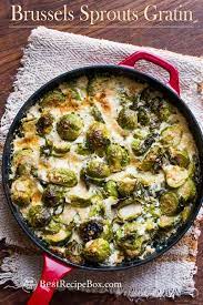 Brussels Sprouts Gratin Recipe With Cheese Brussels Sprouts Casserole Recipe Brussels Sprouts Gratin Sprout Recipes Gratin Recipe