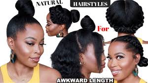 She prefers natural kinks of medium length, because they look pretty feminine and neat, especially when they are carefully combed out. Natural Hair Mag Short Awkward Length Natural Hair Styles Medium Length Type 4 Natural Hair Under 10 Mins Photo Credit Msnaturallymary Www Naturalhairmag Com Short Awkward Length Natural Hair Styles Medium Length Type 4 Natural Hair Under 10
