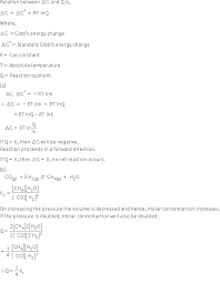 It can be applied to a cell though so if the hydrogen electrode is connected to another it's better to remember the formula as Write A Relation Between Delta G And Q And Define The Meaning Of Each Term And Answer The Following A Why A Reaction Proceeds Forward When Q K And No Chemistry