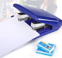 Heavy-Duty Dual-Head Stapler,50 Sheet Capacity,Center Seam And Edge  Stapling,Depth Adjustable Paper Guide