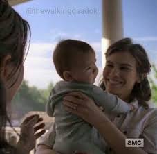 Season 9 Maggie Greene And Her Baby Herschel Jr Walking Dead Season 9 Fear The Walking Dead Walking Dead Cast