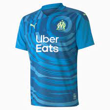 Le nouveau maillot domicile om a été dévoilé par puma, il est disponible en version homme, match, enfant, femme & bébé. Olympique De Marseille Third Replica Men S Jersey Bleu Azur Vallarta Blue Puma Football Clubs Puma Estonia