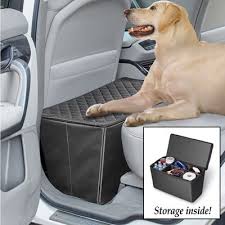 Quilted Pet Seat Extender With Storage Dog Seat Dog Storage Dog Supplies Storage