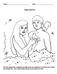 Adam and eve coloring pages collection. Adam And Eve Coloring Sheets Worksheets Teaching Resources Tpt
