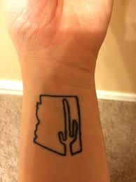Arizona Saguaro Cactus Wrist Tattoo Arizona Tattoo State Tattoos Tattoos