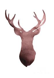 Maybe you would like to learn more about one of these? Deer Antlers Silhouette Minimalist Painting Greeting Card For Sale By Joanna Szmerdt