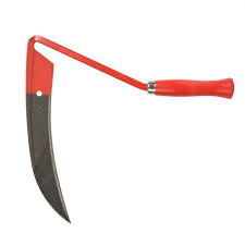 Instrument constitué d'une lame de fer courbe, emmanchée dans une poignée de bois, dont on se sert pour couper l'herbe et les céréales. Faucille Polet 27 Cm Marketonweb