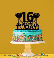 You're currently using an older browser and your experience may not be optimal. 16th Birthday Cake Topper 16 Years Old Sixteenth Personalised Cake Toppers