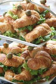 I have to confess something the chicken salad here is so good, i used left over roast chicken, celery and green onions, i also added a bit of lemon juice and of course mayo. Chicken Salad Croissant Sandwiches Pretty Food Brunch Soup And Sandwich