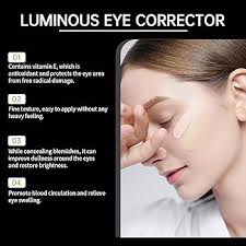 Amazon.com: Luminous Eye Corrector SPF 41, Under Eye Color Corrector for  Dark Circles, Anti-Aging Tinted Eye Cream, Hydrating Eye Serum with Peach  Undertone (Natural Color, 1PCS) : Beauty & Personal Care