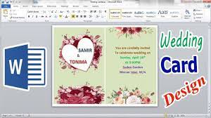 Select any business card template and click on download. How To Make Wedding Card Design In Microsoft Word 2010 Wedding Cards Wedding Card Design Indian Wedding Invitation Cards