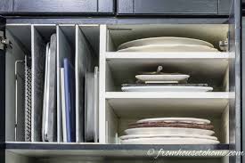 custom diy over the fridge organizer