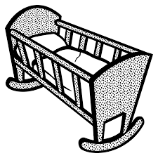 Bed Clipart Black And White Png Baby Cradle Clipart Free Baby Cradle Clipart Baby Cradle Free Baby Stuff Clip Art
