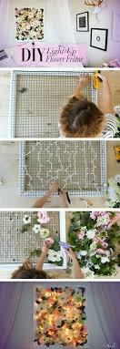 Need To Make Lights And Flowered Wall Decor Dorm Diy
