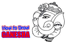 How To Draw Ganesha God Drawing Easy Ganesh Drawing Outline Line Sket Easy Drawings Online Art Tutorials Art Tutorials Drawing