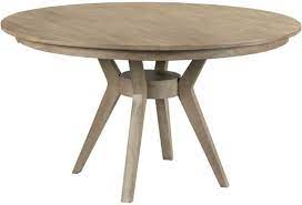 Wood is a common material used in construction, especially in the kitchen. Kincaid Furniture The Nook 44 Round Solid Wood Dining Table With Modern Tapered Wood Base Belfort Furniture Kitchen Tables