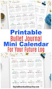 Print the latest monthly planners for the ninth month of this year to manage your personal and professional life. 2021 Bullet Journal Mini Calendars For Future Log Bullet Etsy Calendar Printables Mini Calendars Printable Planner Stickers