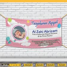 Banner template for beauty salon or other services stock sumber : Desain Undangan Aqiqah Psd Radea