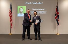 It was an honour to collect the Franklin/Eagle Award from US Embassy…