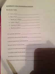 Add the following labels to the diagram. Solved Worksheet Iv Extra Nomenclature Exercises Hydrates Chegg Com