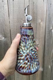 Medium 9oz Dispenser Ceramic Handmade Pottery Oil Dispenser Etsy In 2020 Oil Dispenser Handmade Pottery Olive Oil Jar