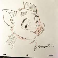 Bill Schwab On Instagram Pua Sketch Moana Pua Disney Prismacolor Moana Sketches Baby Farm Animals Disney Sketches
