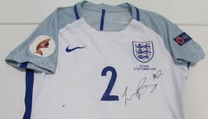 England 1992 player shirt by umbro believed to have been match worn by lineker at the 1992 european championship in sweden. Lucy Bronze S Match Worn And Signed England 2016 Shirt Charitystars