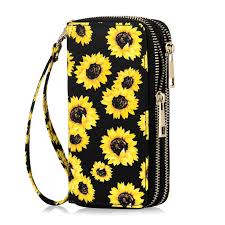 A handwritten note, thanking me for buying their product. Hawee Hawee Cellphone Wallet For Women Dual Zipper Long Purse With Removable Wristlet Sunflower Walmart Com Walmart Com