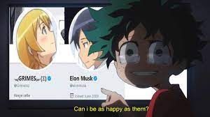 Referenced by the first tweet. Be Elon Musk Use An Anime Profile Pic With Your Girlfriend Profit Animemes