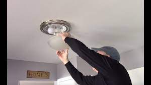 **warning** if you're unsure about working. How To Replace A Light Bulbs In A Ceiling Fixture Youtube