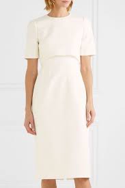 Jason Wu Collection Cape Effect Crepe Dress Net A Porter Com Crepe Dress Dresses Off White Dresses