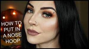 What does nose jewelry mean? How To Put In Take Out A Nose Hoop Youtube