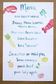 Diamond glitter watercolor flowers gold menu. Watercolored Summer Party Invitation Menu Bar Card And Place Cards Paper Monkey Press