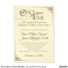 Once Upon A Time Wedding Invitation Zazzle Com In 2020 Disney Wedding Invitations Disney Wedding Theme Wedding Invitations