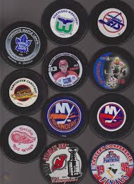 Buy nhl pins at ab d cards. Hartford Whalers Winnipeg Jets Nhl Hockey Puck Lot 22 Pucks Wings Old Logos Avs 1756234803