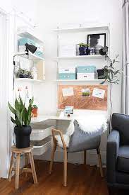Scandinavian Workspace Makeover The Reveal Idle Hands Awake Small Space Office Workspace Makeover Workspace Design