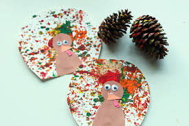 Help little ones trace their hands onto a sheet of paper, then color and glue candy corn onto the drawing. Easy Turkey Crafts For Toddlers And Kids No Time For Flash Cards
