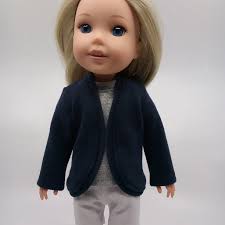 18 Inch Doll Grey School Sweater