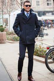 The remaining 6 buttons on the menspeacoats are arranged in the usual double breasted coat fashion. 50 Peacoat Outfit Ideas For Men Peacoat Outfit Ideas