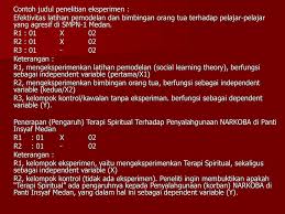 Contoh judul penelitian eksperimen psikologi. Contoh Judul Penelitian Quasi Eksperimen Aneka Macam Contoh