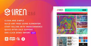 In this elementary tutorial, let me show you how to create a simple banner within seconds using elementary wordpress plugin. Siren News Magazine Elementor Wordpress Theme By Wpsmart Themeforest