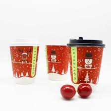 Personalized christmas party cups, customized christmas hot drinks party cups, cups with lids, christmas birthday, coffee cup, hot cocoa cup. China Wholesale Custom Christmas Disposable Red Take Away Double Wall Hot Paper Coffee Cups With Lid China Disposable Paper Cup Double Wall And Christmas Cup Double Wall 16oz Price