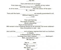 For the activities you choose, i'll also be providing some insights and tips from when i completed this badge. Song Worksheet War