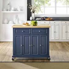 Life123.com has been visited by 1m+ users in the past month Solid Wood Butcher Block Top Madison Kitchen Island Cart In Navy With Genuine Metal Brushed Nickel Hardware Measuring 42 W X 18 D X 35 3 8 H By Crosley Furniture Kitchensource Com