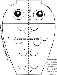 Carp Kite Template Kite Template Kites Craft Japan Crafts