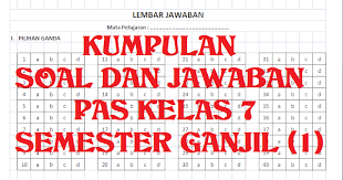 Soal Dan Jawaban Uas Pas Dan Ukk Pat Smp Kelas 7 Tahun 2019 2020 Kumpulan Soal Pts Pas Pat Ukk Akm Ujian Sekolahwahana Info