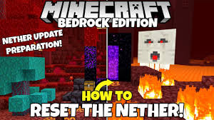 Minecraft Bedrock How To Reset The Nether And End Dimensions Nether Update Tutorial Youtube