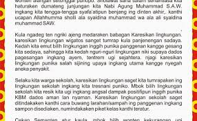 Naskah Sesorah Bahasa Jawa Tentang Kebersihan Cute766