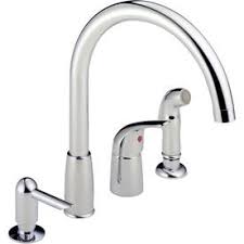 If the soap dispenser came in the same retail box as the faucet, it is covered under the lifetime limited warranty. Peerless Waterfall Chrome 1 Handle Deck Mount High Arc Kitchen Faucet Lowes Com Moen Kitchen Faucet High Arc Kitchen Faucet Kitchen Faucet
